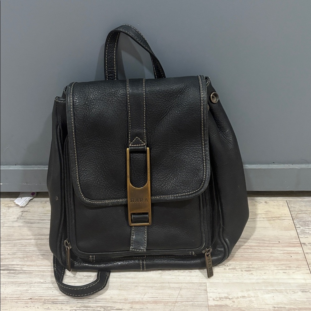 vintage Hara leather backpack